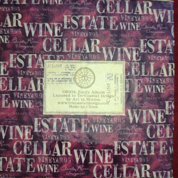 Emily Adams Set of 4 Wine Themed Stone Coasters – New in Box - Picture 3 of 3